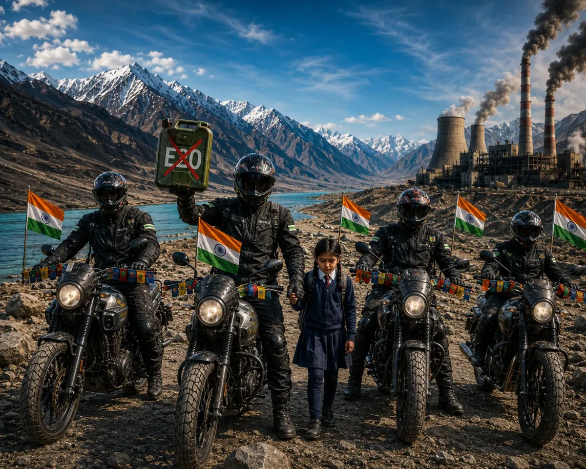 Beautiful mountain passes of Ladakh, India