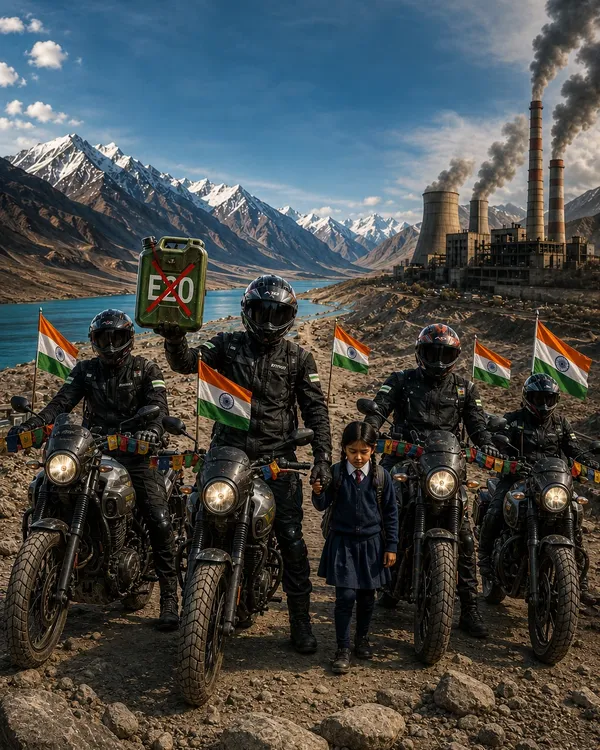 Sonam Wangchuk's home in the Ladakh high-altitude desert